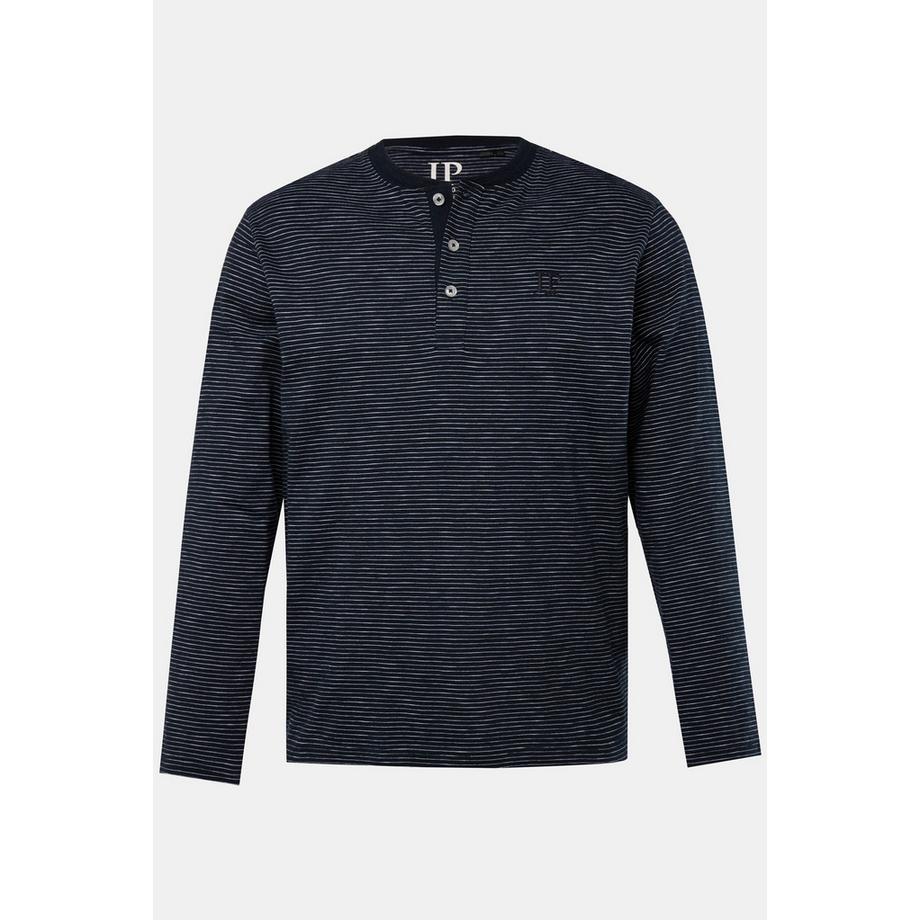 JP1880 Henley Manches Longues Rayé  