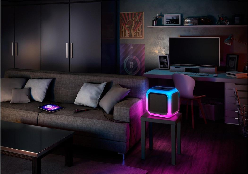 PHILIPS  TAX7207/10, Bluetooth Party Speaker Bis 12h Akku, 80 Watt RMS, Light Show 