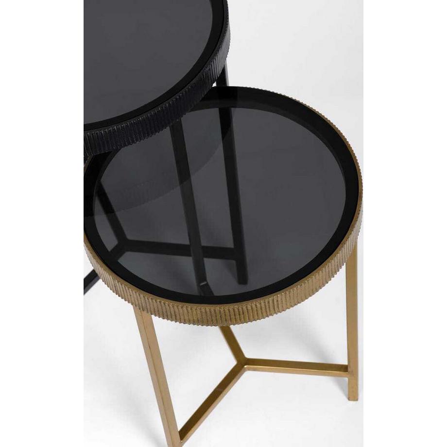 mutoni Tavolino Yamir rotondo alto (set di 2)  