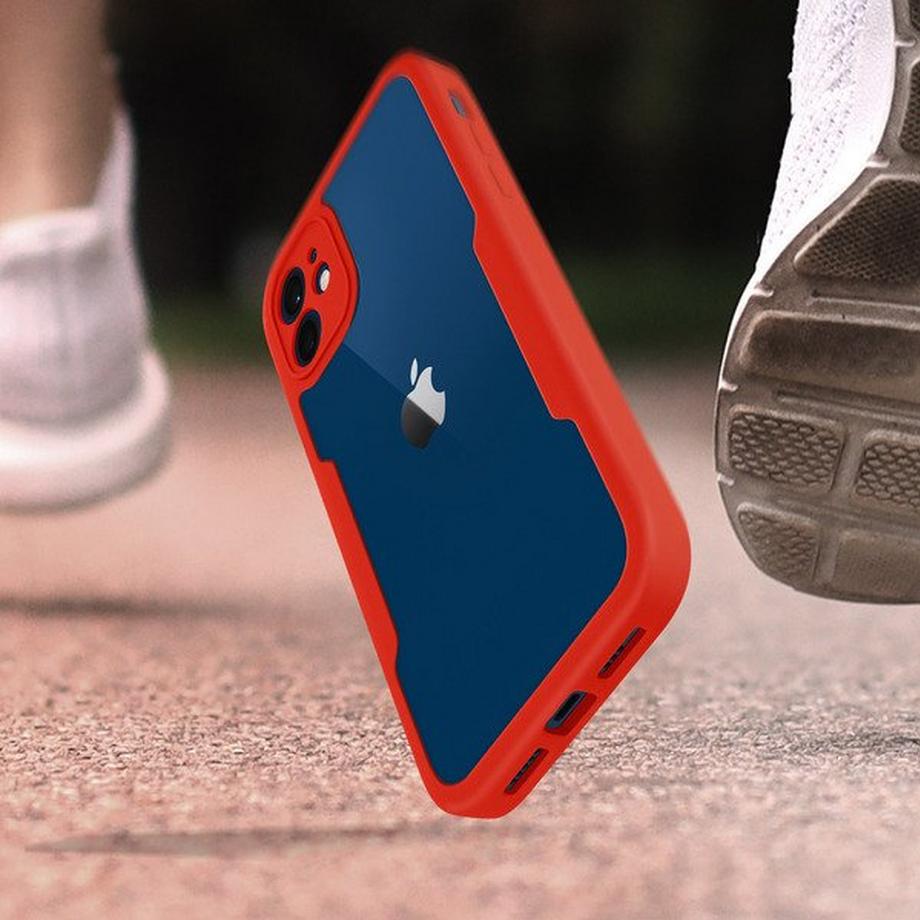 Avizar  Coque intégrale iPhone 12 / 12 Pro rouge 