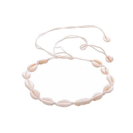 eStore  Chokerhalskette miten Muscheln - Weiß 