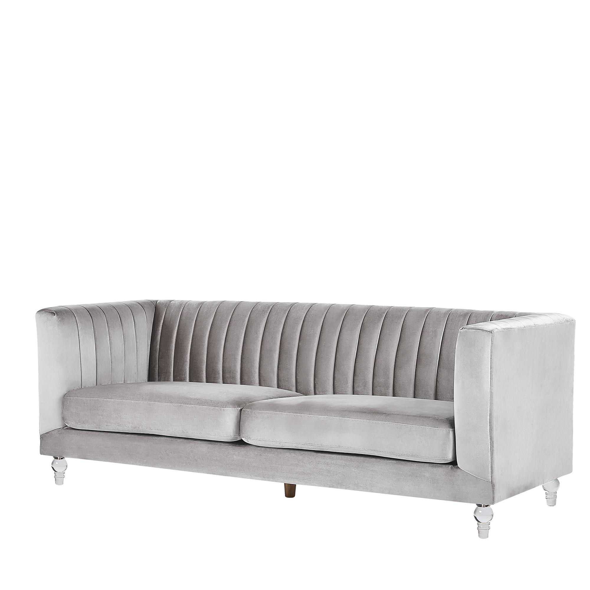 Beliani 3 Sitzer Sofa aus Samtstoff Modern ARVIKA  