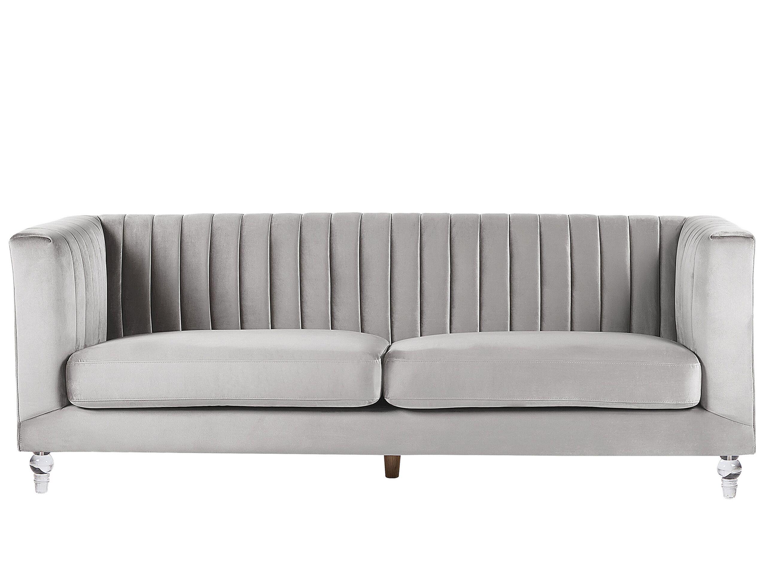 Beliani 3 Sitzer Sofa aus Samtstoff Modern ARVIKA  