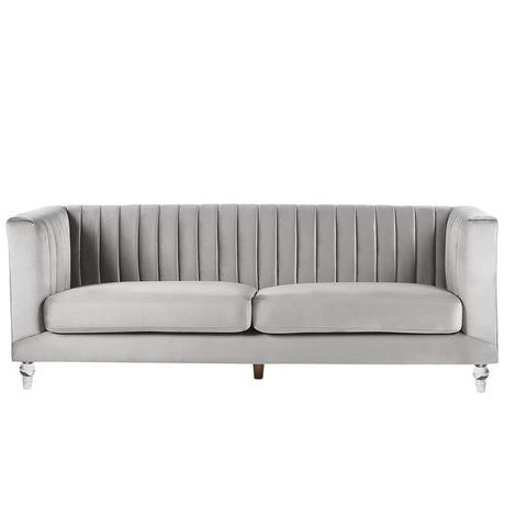 Beliani 3 Sitzer Sofa aus Samtstoff Modern ARVIKA  