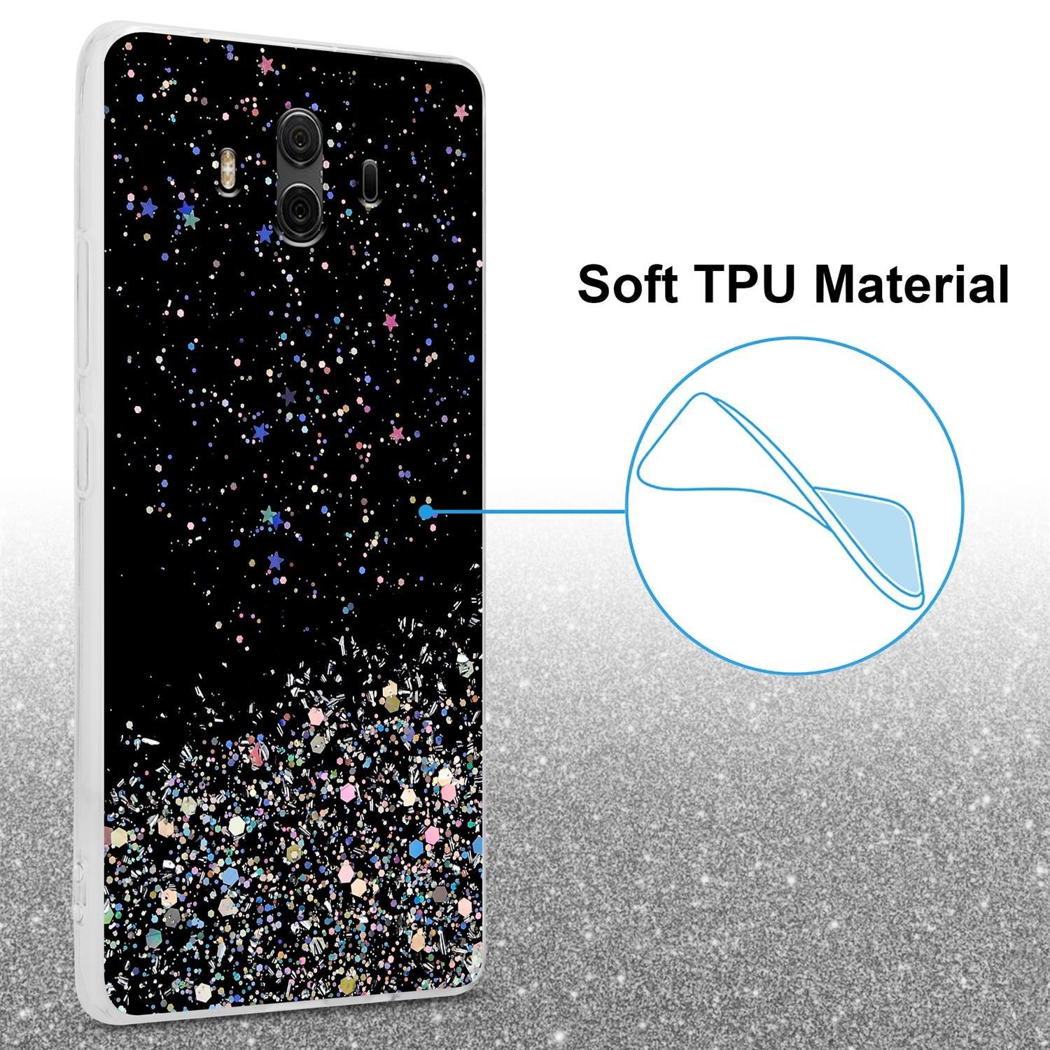 Cadorabo  Hülle für Huawei MATE 10 TPU Silikon mit funkelnden Glitter 