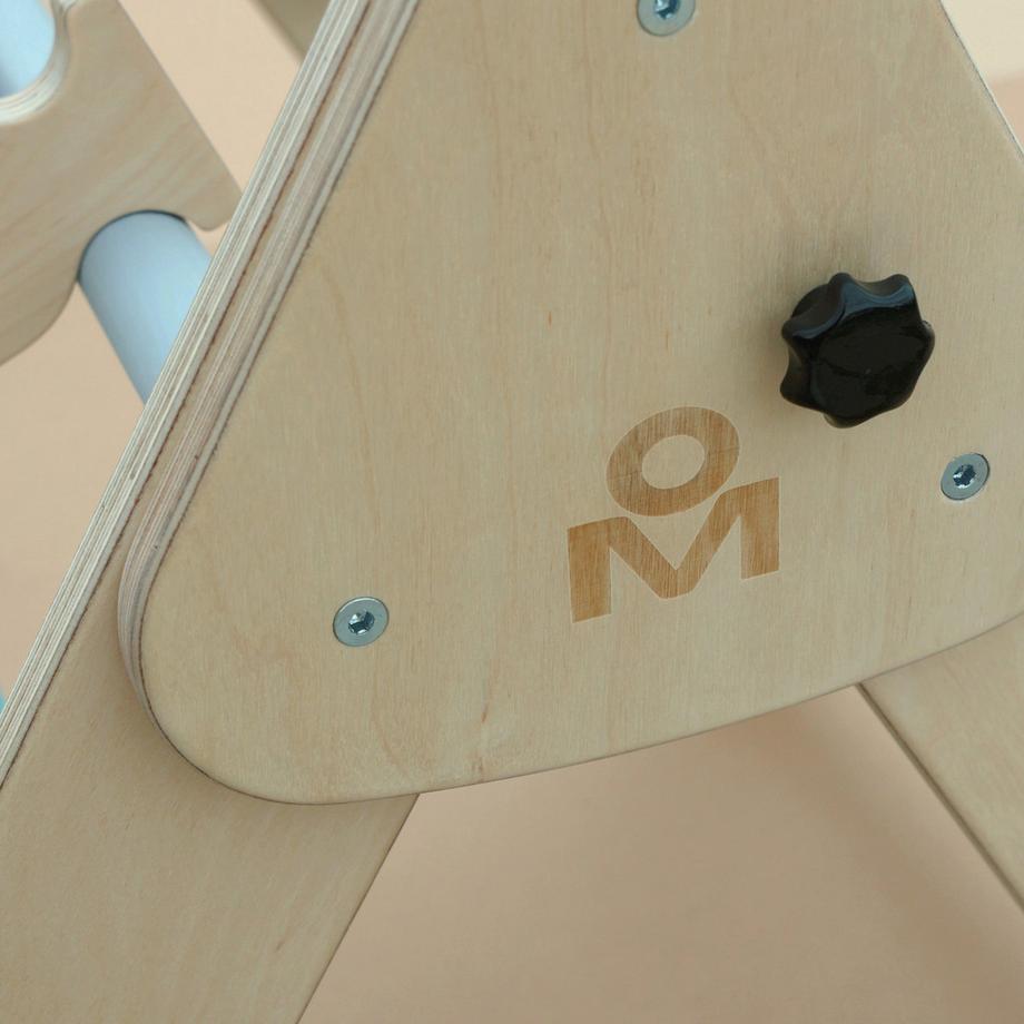 Montessori  Set - Pikler Dreieck mit Rutsche/Kletterleiter - Minze 