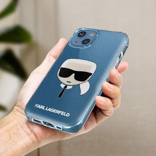 KARL LAGERFELD  Coque paillettes Karl iPhone 13 Mini 