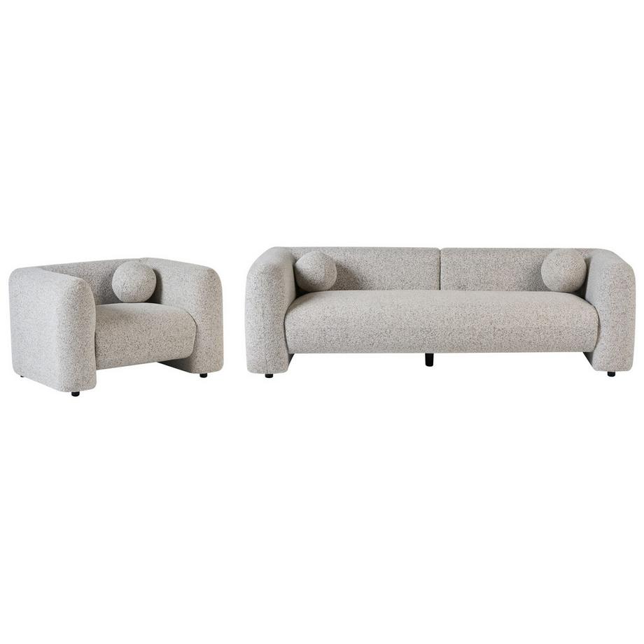 4-Sitzer-Wohnzimmer Set aus Stoff  LEIREN