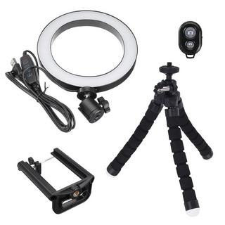 Northio Lampe Selfie/Ring Light (20 cm) avec trépied moulable  