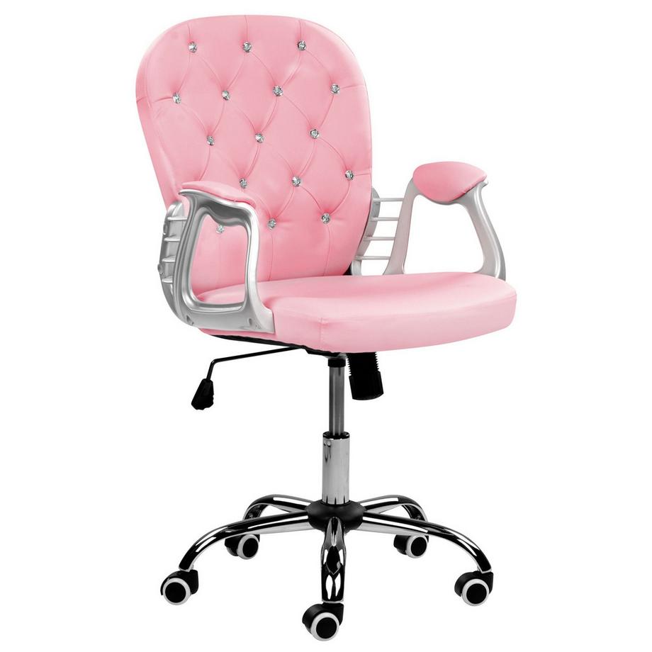 Beliani Chaise de bureau en Cuir PU Glamour PRINCESS  