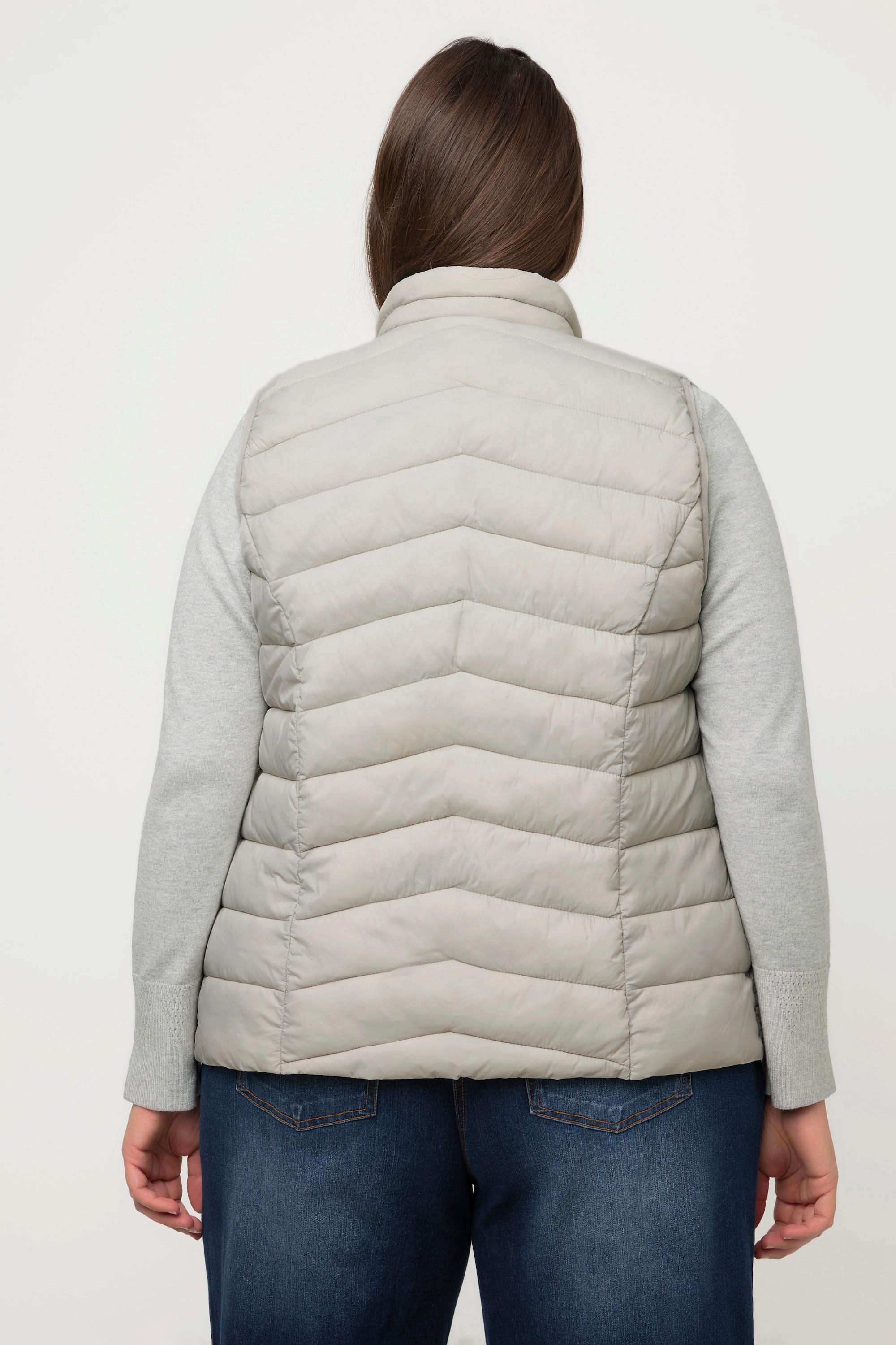 Ulla Popken  Gilet HYPRAR trapuntato e idrorepellente con colletto alto 