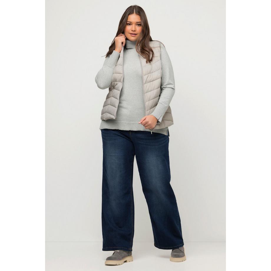 Ulla Popken Steppweste Wasserabweisend Stehkragen  