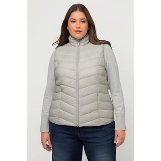 Ulla Popken  Gilet matelassé HYPRAR avec col montant, en tissu déperlant 