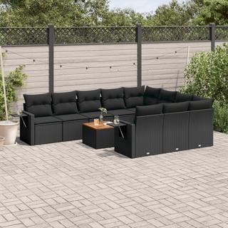 VidaXL set divano da giardino Polirattan  