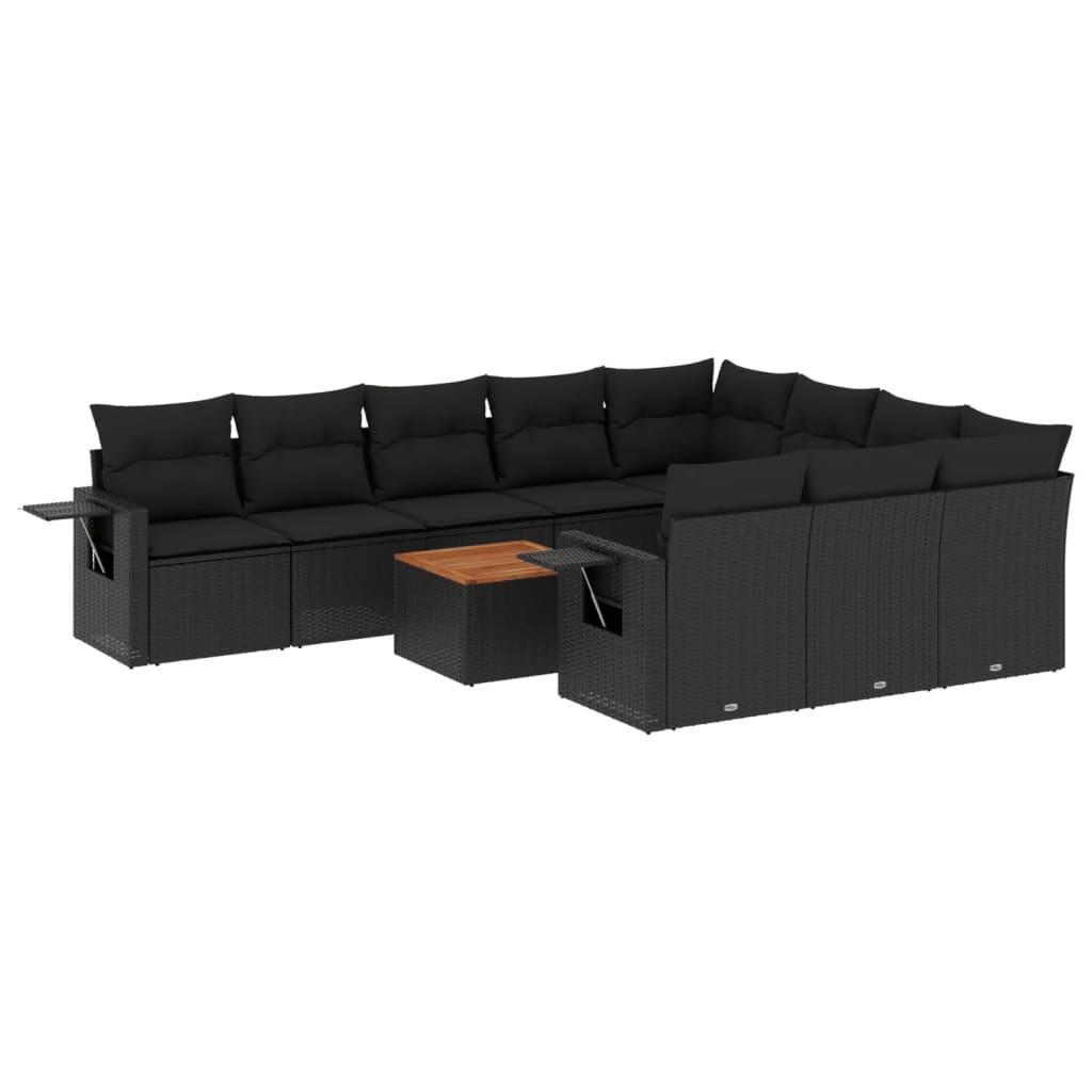 VidaXL set divano da giardino Polirattan  