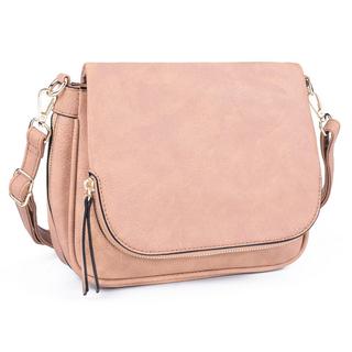 Only-bags.store Kleine PU Leder Crossbody Tasche mit mehreren Taschen  