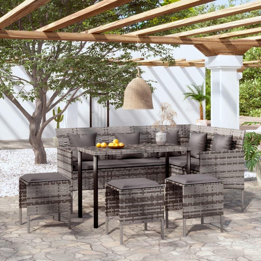 VidaXL Sofagarnitur poly-rattan  