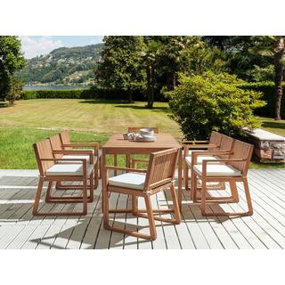 Beliani Set di 8 cuscini per sedie en Poliestere Scandinavo SASSARI  