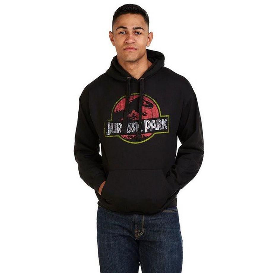 Jurassic Park Logo Felpa con Cappuccio  