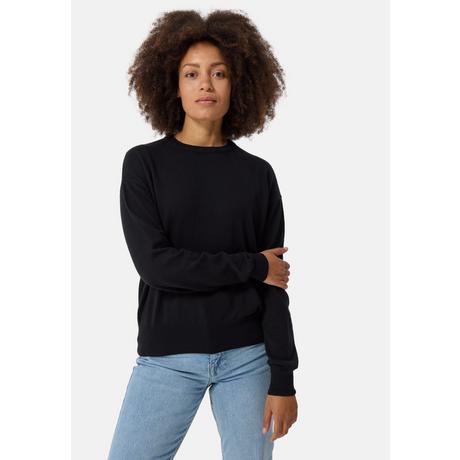 CASH-MERE.CH  Pullover ras du cou en laine et cachemire , style oversize 