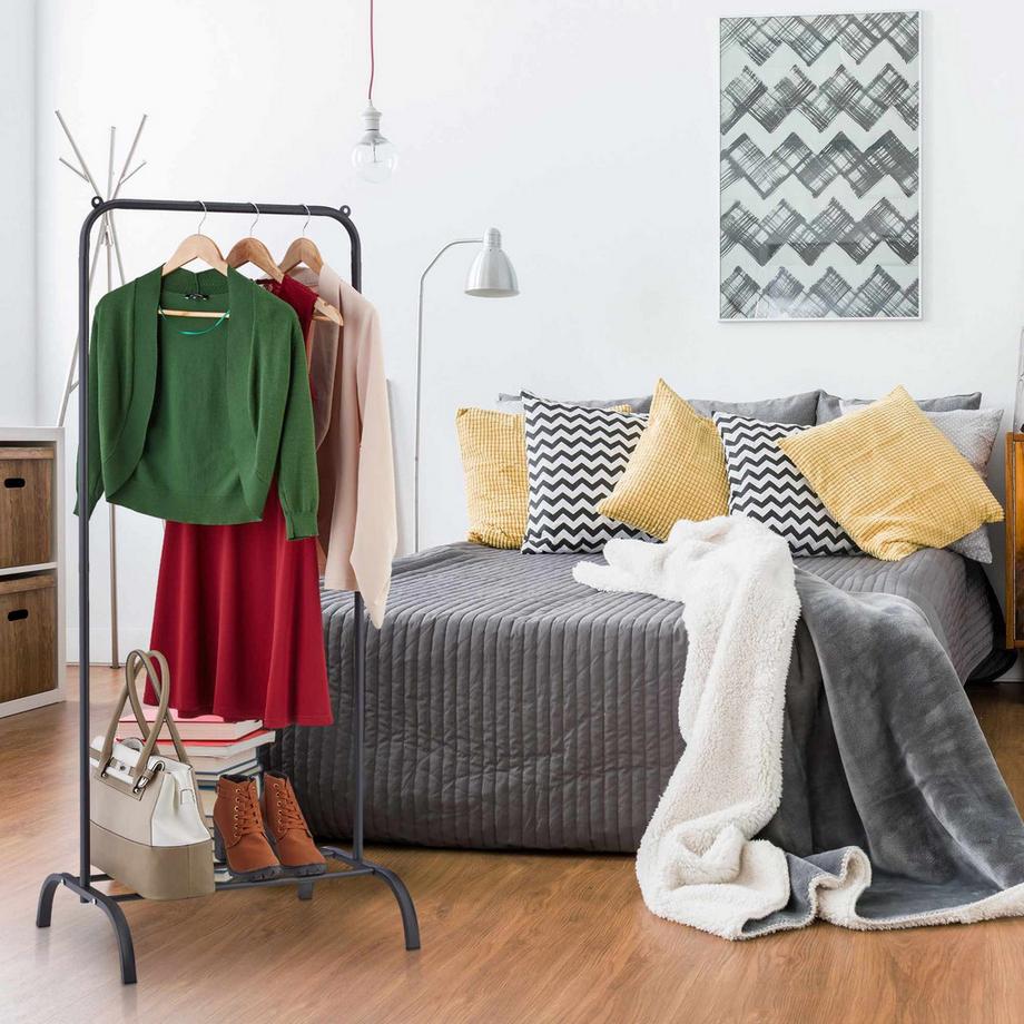 Northix  Portant à vêtements avec étagère 