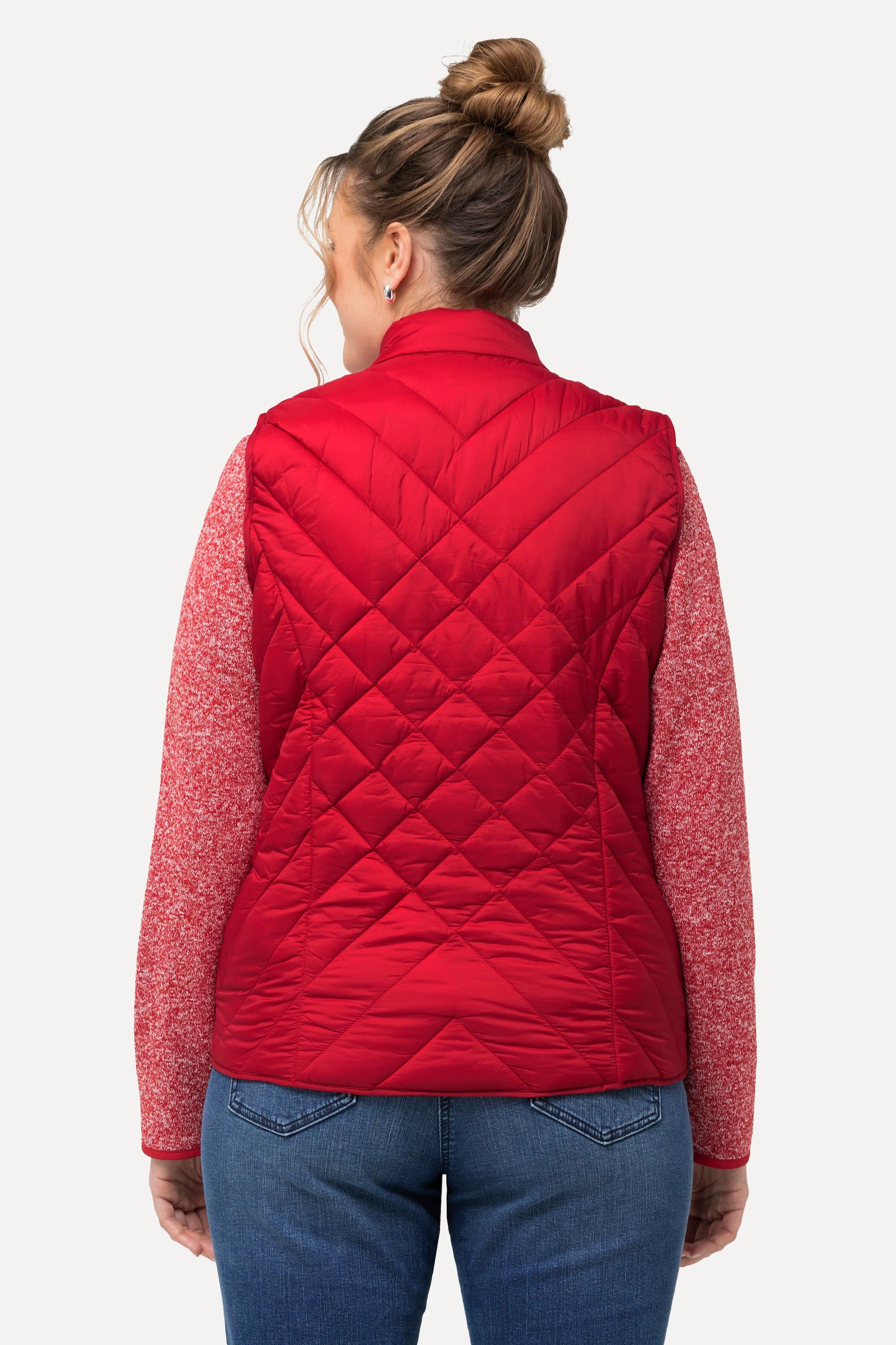 Ulla Popken  Gilet HYPRAR trapuntato e idrorepellente con colletto alto e materiale riciclato 