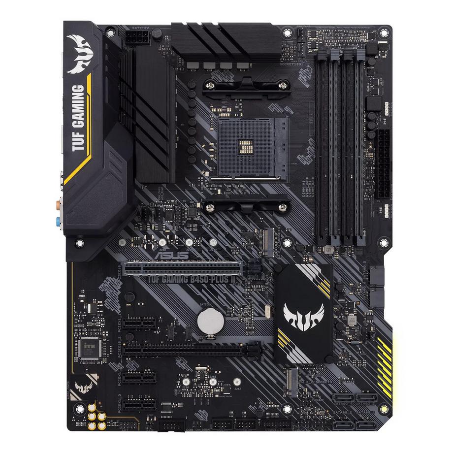 ASUS  ASUS TUF GAMING B450-PLUS II – Robustes und leistungsstarkes Motherboard für Gaming 