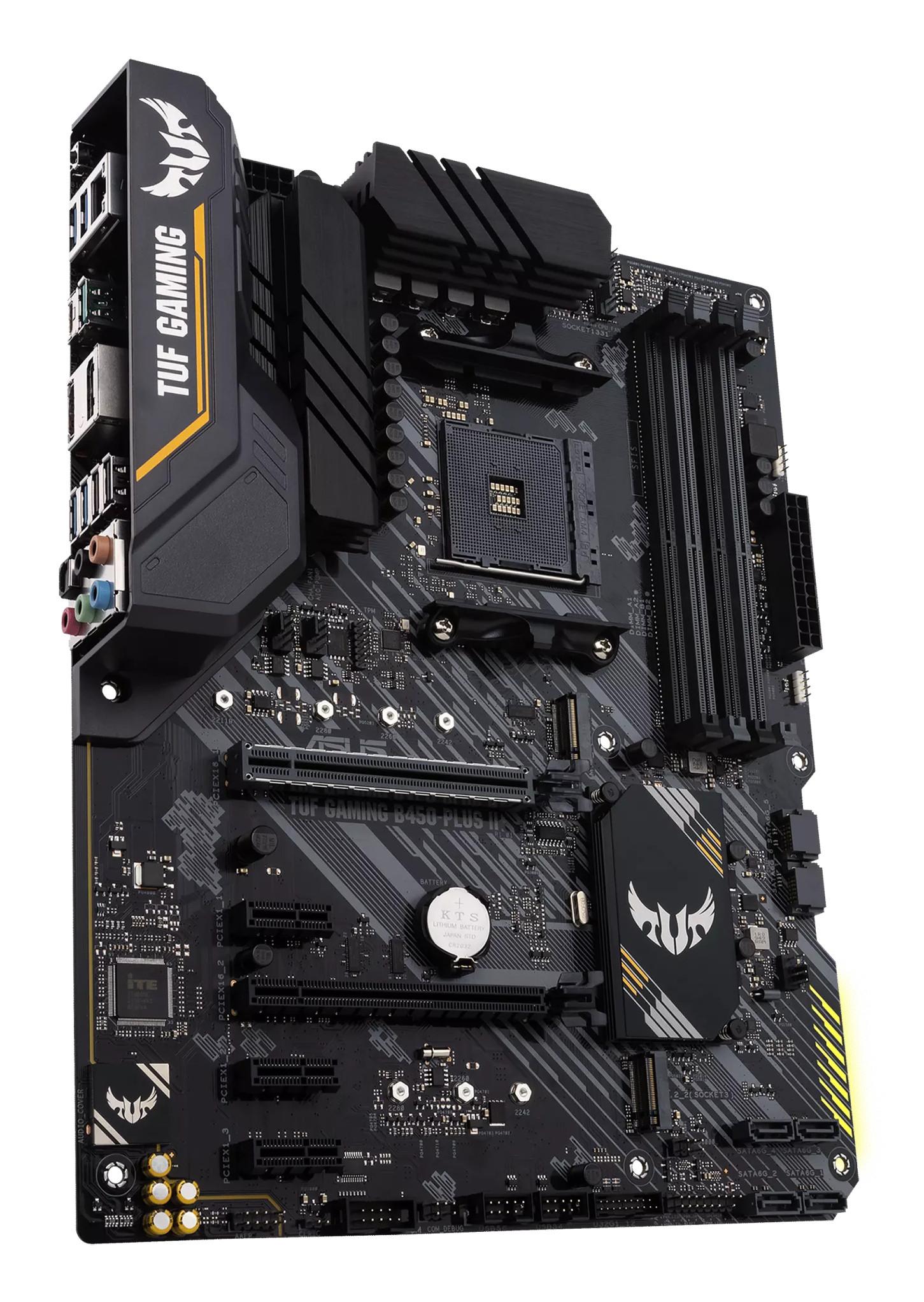 ASUS  ASUS TUF GAMING B450-PLUS II – Robustes und leistungsstarkes Motherboard für Gaming 