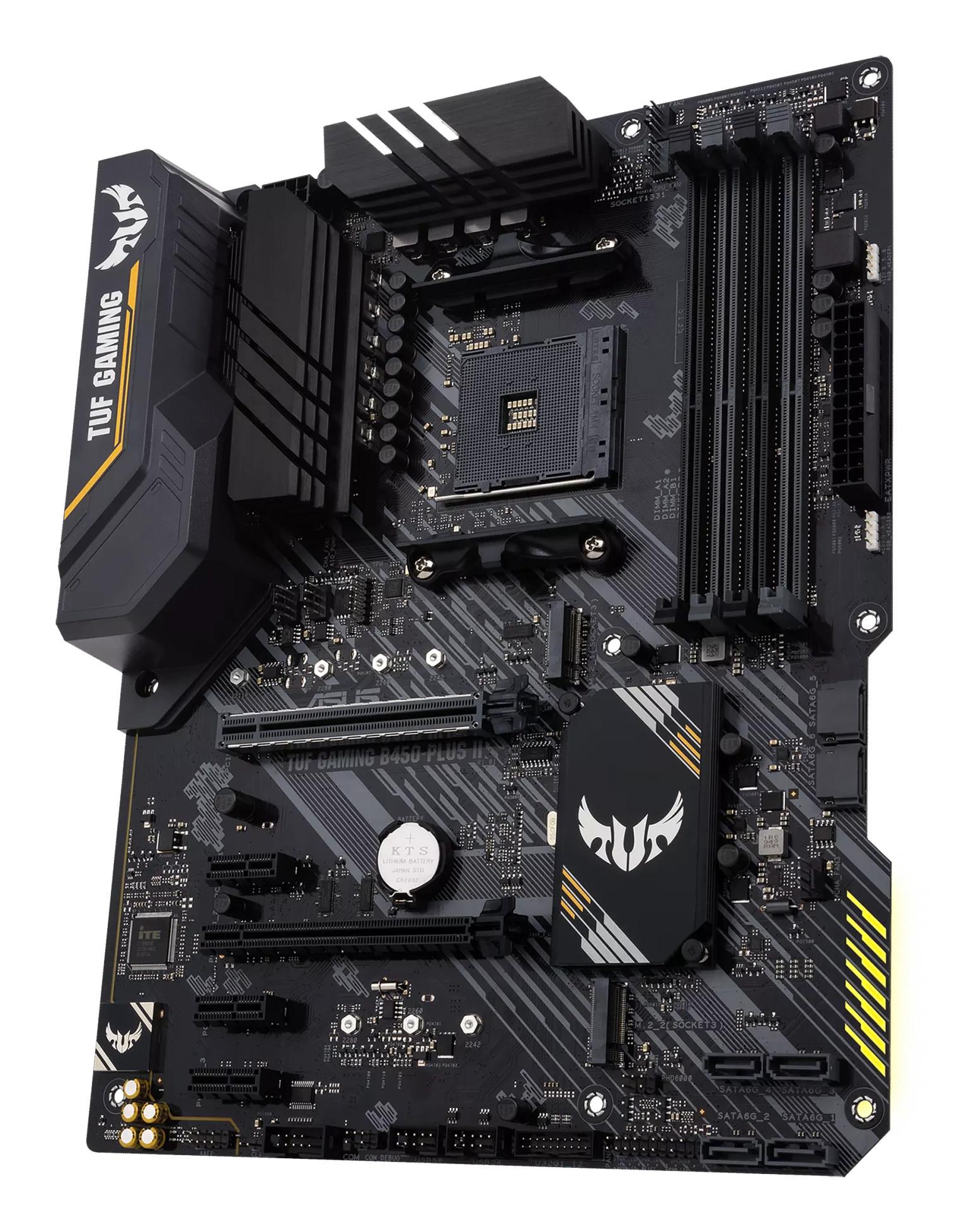 ASUS  ASUS TUF GAMING B450-PLUS II – Robustes und leistungsstarkes Motherboard für Gaming 