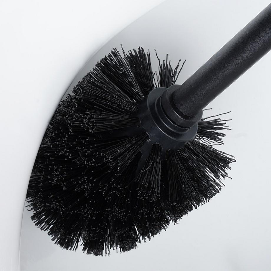 B2X  Elegante scopino per WC con setole nere resistenti 