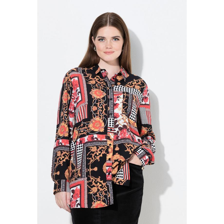 Ulla Popken Camicia con Design Stile Country Regular Fit  