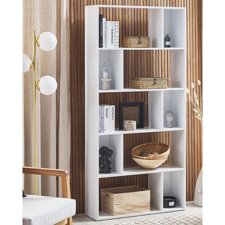 Beliani Libreria a 5 ripiani en Fibra a media densità (MDF) Scandinavo ORILLA  