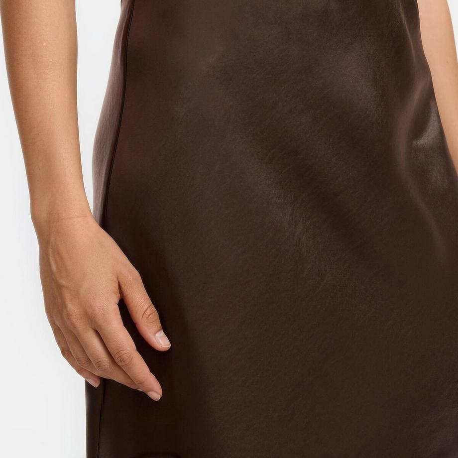 La Redoute Collections Langer Rock aus Satin und Spitze mit elastischem Bund  