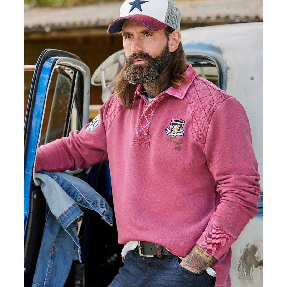 Joe Browns Gewaschenes Rugby-Henley-Shirt  