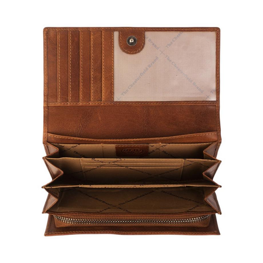 Chesterfield Hampton Portefeuille Cuir Cognac  
