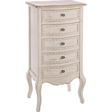 Commode haute 5 tiroirs Clarisse