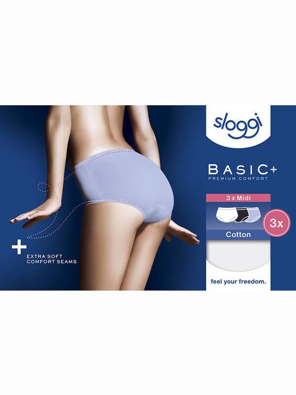 sloggi Basic+ Midi Slips 3er Pack  