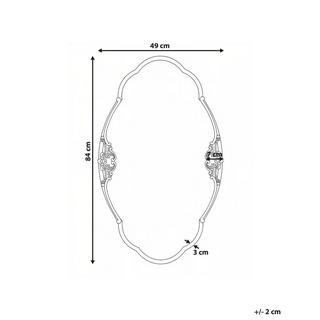 Beliani Wandspiegel aus Eisen Klassisch EPANNES  