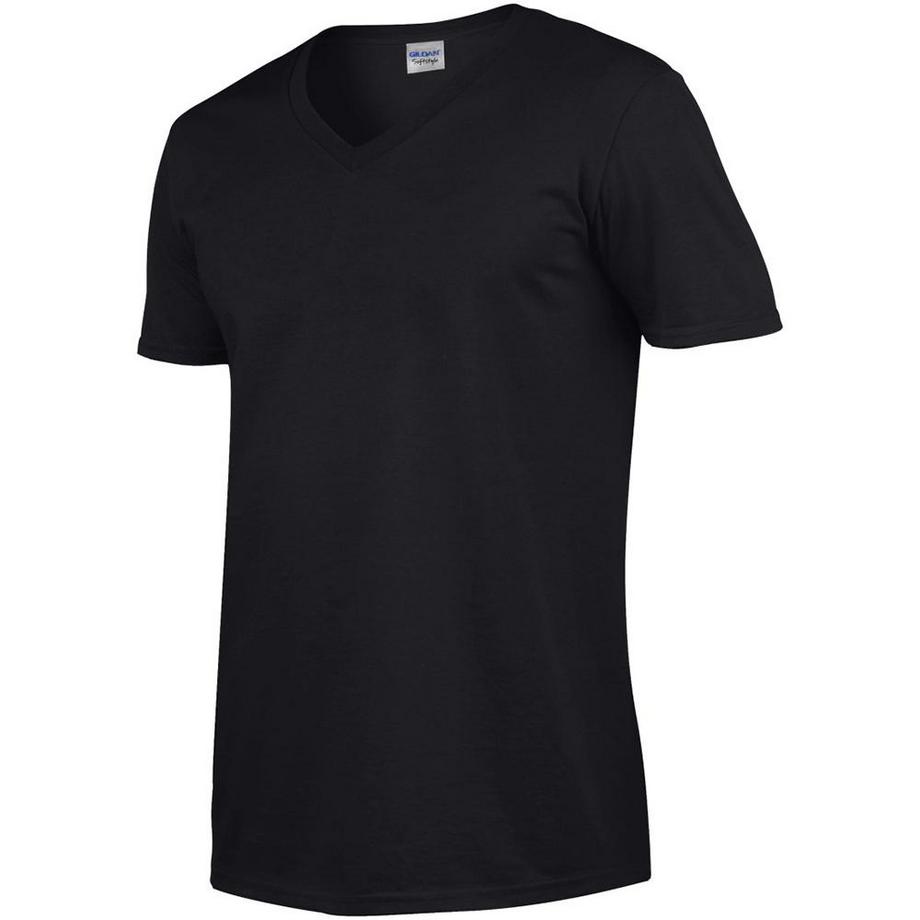 Gildan Maglietta Soft Style Scollata a V Maniche Corte  