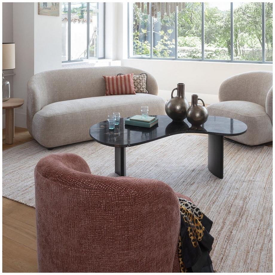 Blanc d'Ivoire Sessel Lisette Jacquard-Samtrosa  