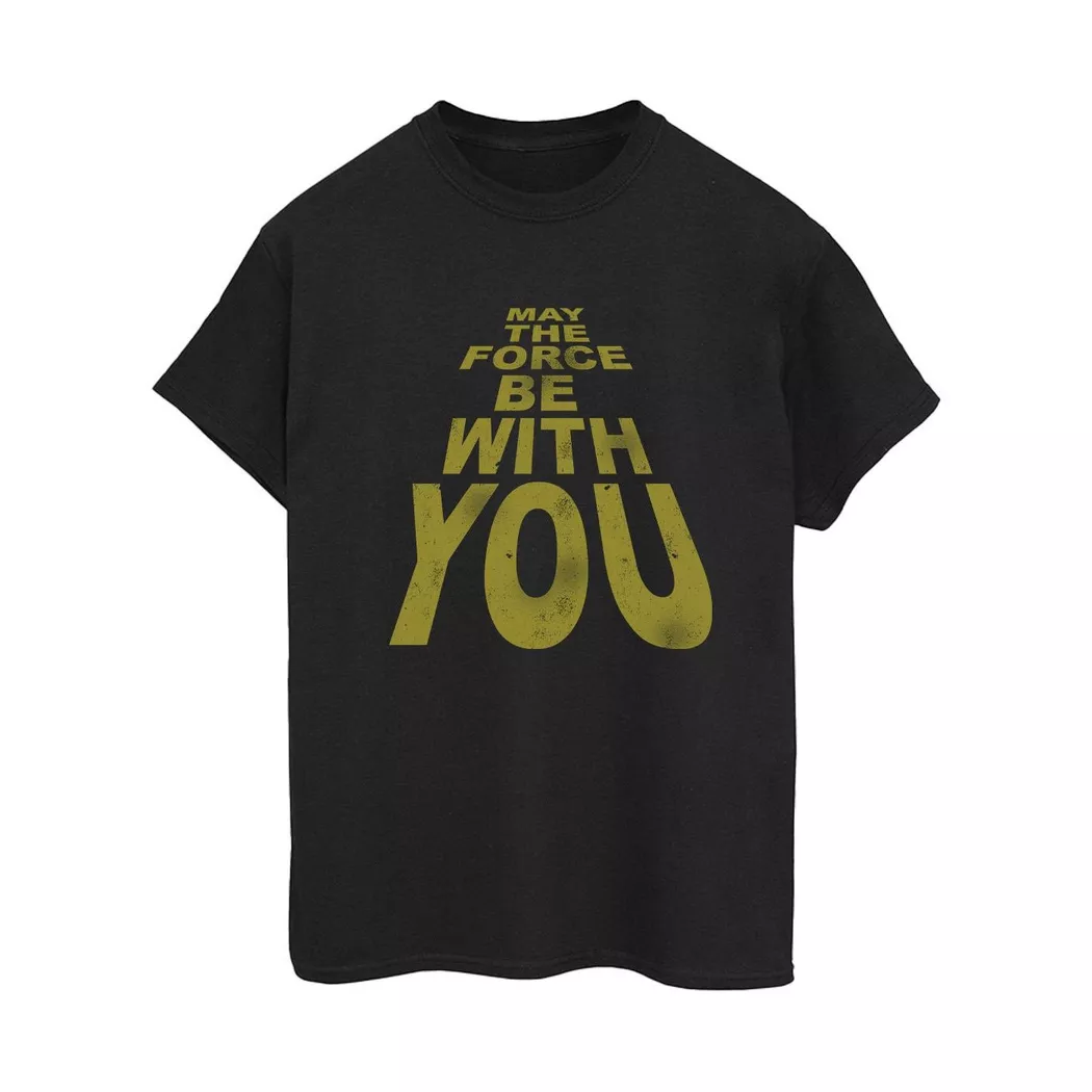 STAR WARS - May The Force Be With You TShirt, für Damen, Schwarz, Größe S