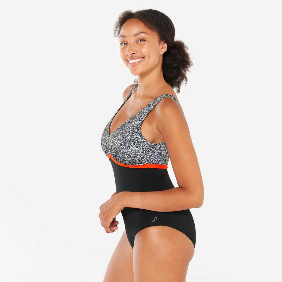 DECATHLON Aquafitness Synthetik Badeanzug  