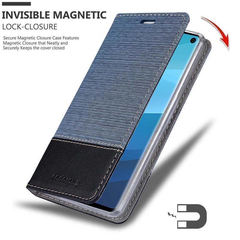 Cadorabo  Housse compatible avec Samsung Galaxy S10 4G - Coque de protection avec fermeture magnétique, fonction de support et compartiment pour carte 