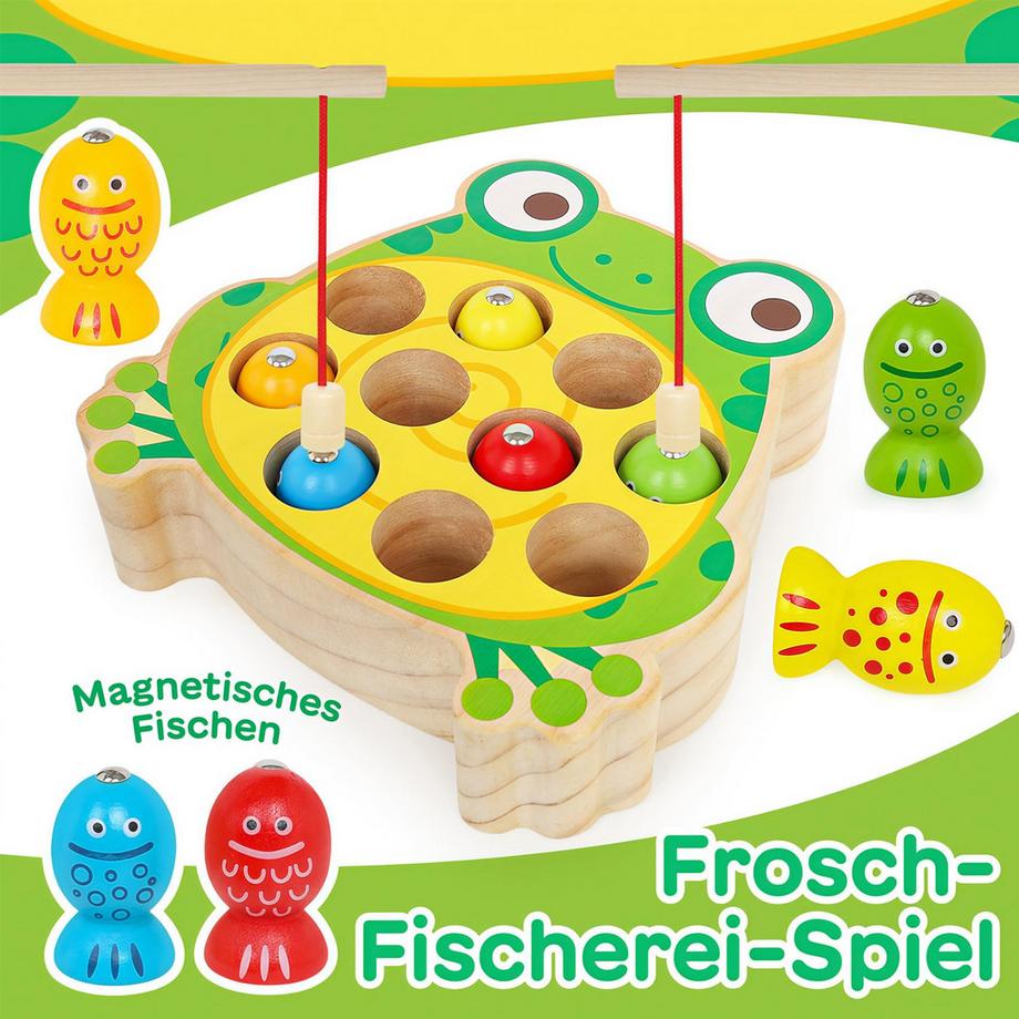 Activity-board  Magnetisches Angelspielzeug aus Holz Holzspielzeug für Kinder Motorikspielzeug 