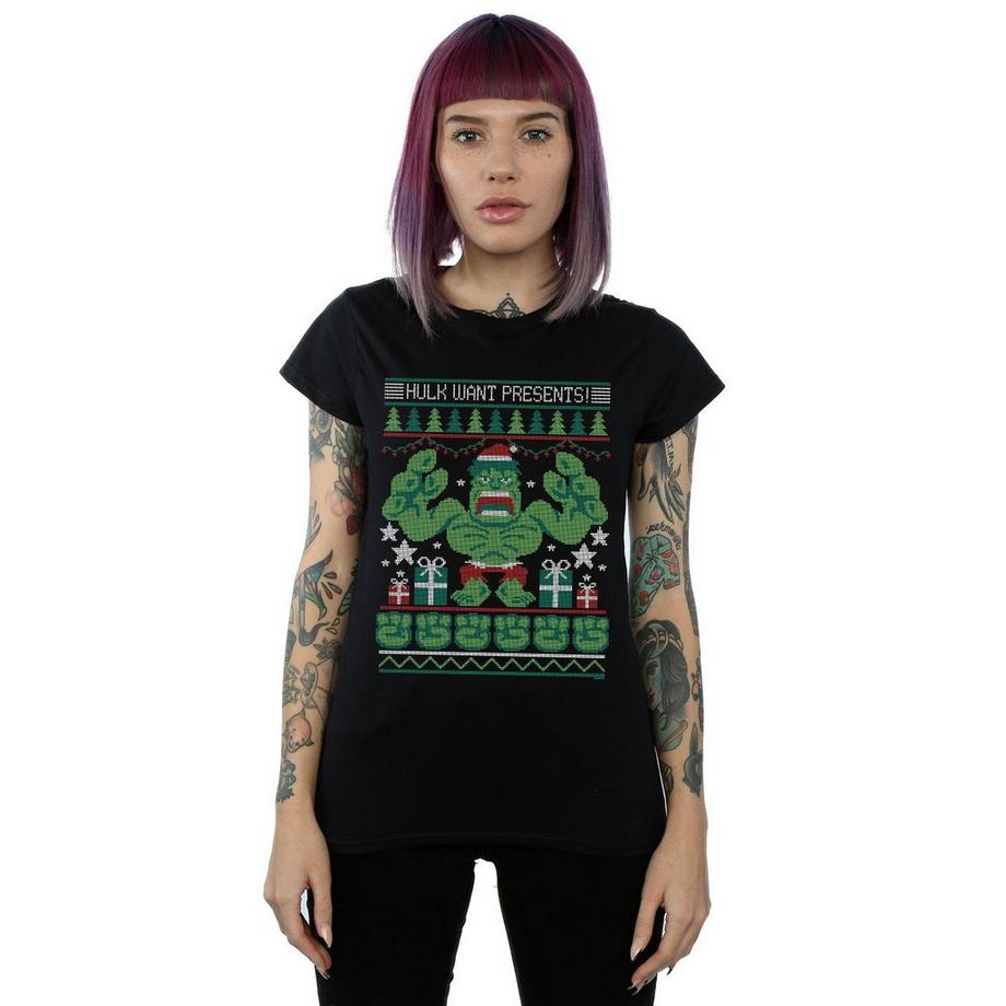 MARVEL T-shirt Hulk Want Presents  
