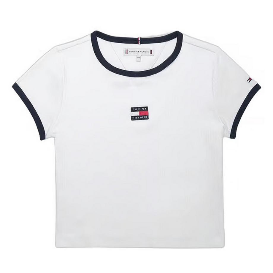 Heritage T-Shirt, Gerippter Kragen