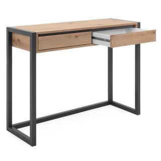 Calicosy Console industriale a 2 cassetti - Decorazione legno chiaro  