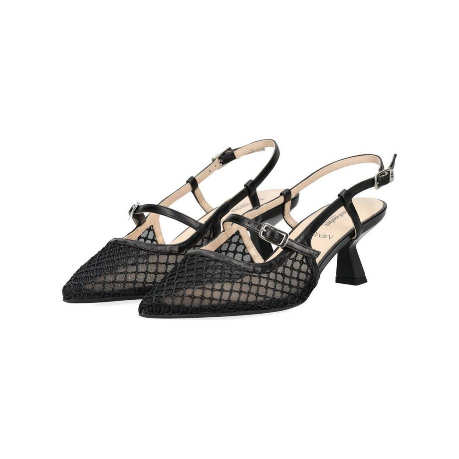 Nero Giardini Pumps Slingback a Punta in Mesh  