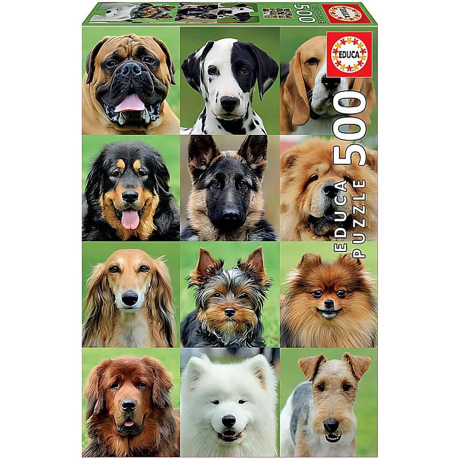 Educa  Puzzle Dogs Collage (500Teile) 