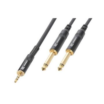 PD-Connex 177131 cavo audio 1,5 m 3.5mm 2 x 6.35mm Nero
